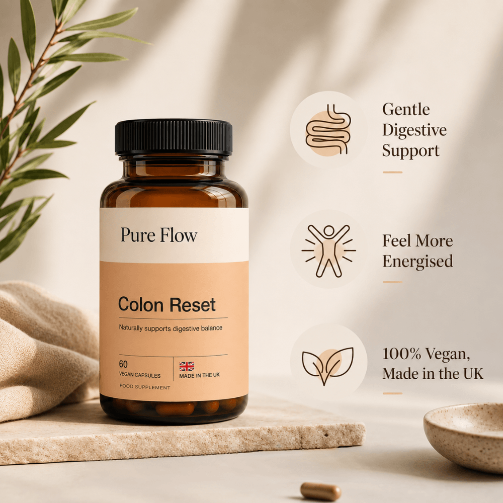 Pure Flow Colon Reset | Gentle Bowel Support, Less Bloating, Feel Lighter