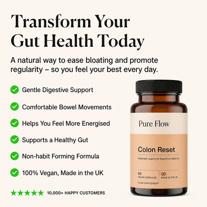 Pure Flow Colon Reset | Gentle Bowel Support, Less Bloating, Feel Lighter